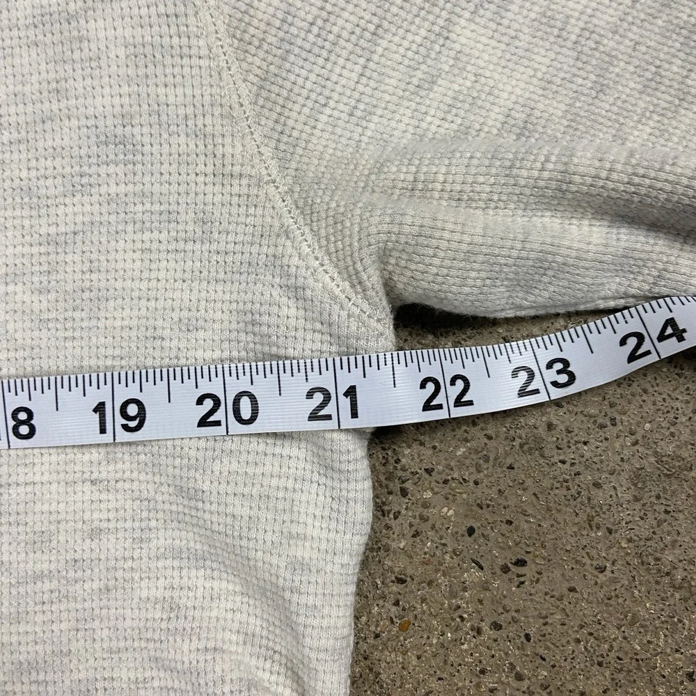 Polo Ralph Lauren Sleepwear Thermal Shirt Size Large Gray Waffle Knit Crewneck